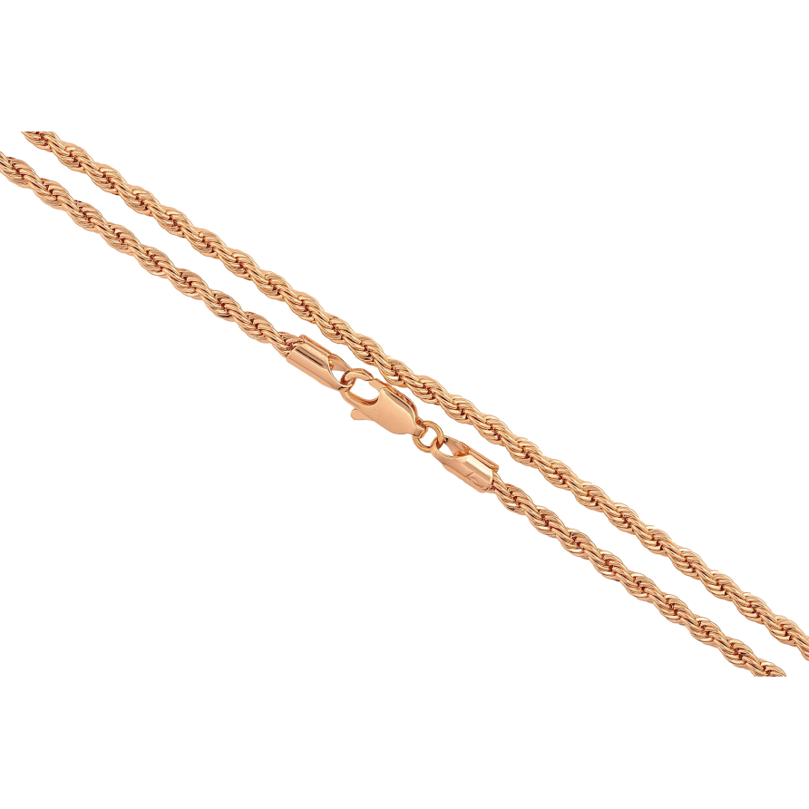 Цепочка Xuping M&L цвет 18К "Плетение Веревка" длина 48см х 3мм фото №1 Цепочка Xuping M&L цвет 18К "Плетение Веревка" длина 48см х 3мм фото №1