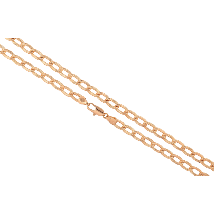 Ланцюжок Xuping M&L колір 18К "Плетіння Панцирне з візерунком" довжина 51см х 6мм фото №13