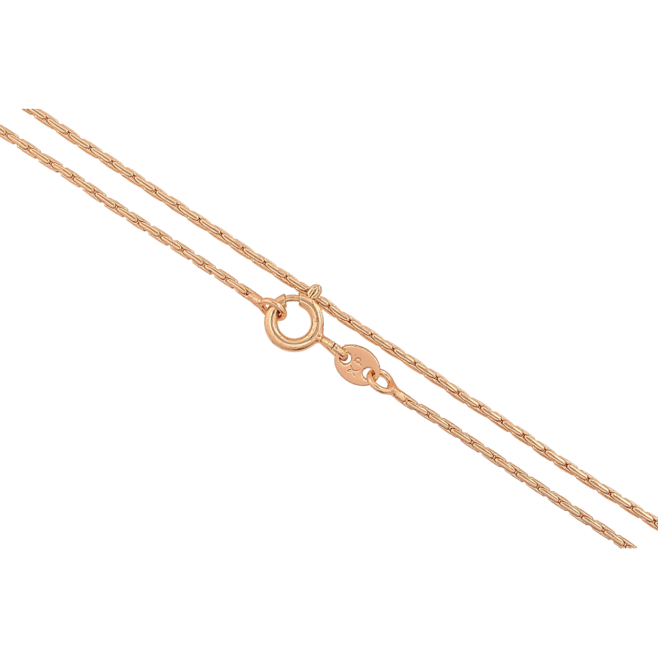 Ланцюжок Xuping M&L колір 18К "Плетіння склоченное" довжина 40см х 1мм фото №19