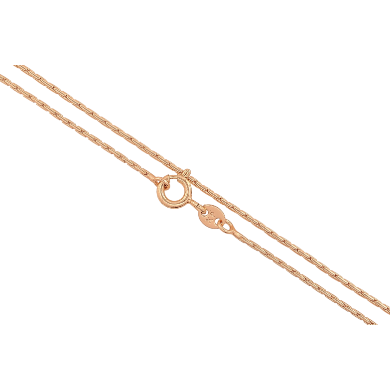 Цепочка Xuping M&L цвет 18К "Плетение склоченное" длина 40см х 1мм фото №1 Цепочка Xuping M&L цвет 18К "Плетение склоченное" длина 40см х 1мм фото №1