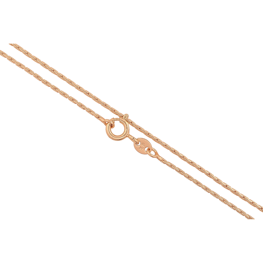 Цепочка Xuping M&L цвет 18К "Плетение склоченное" длина 40см х 1мм фото №1 Цепочка Xuping M&L цвет 18К "Плетение склоченное" длина 40см х 1мм фото №1