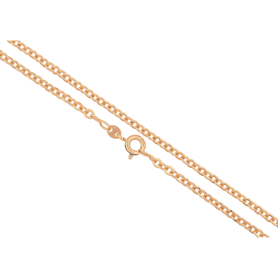 Ланцюжок Xuping M&L колір 18К "Плетіння Якірне" довжина 46см х 3мм фото №1