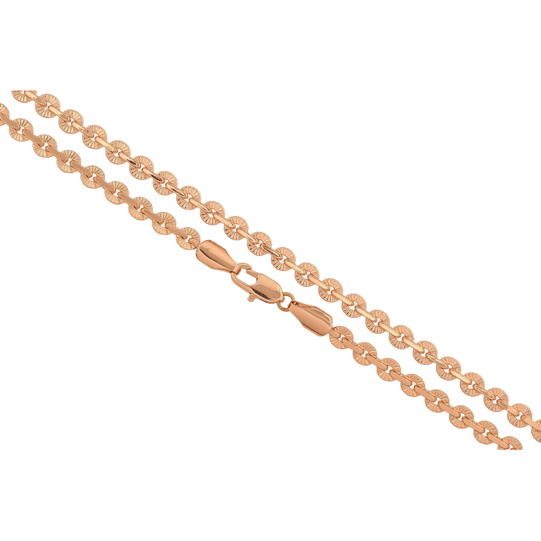 Цепочка Xuping M&L цвет 18К "Плетение Якорное с узором" длина 50см х 5мм фото №1 Цепочка Xuping M&L цвет 18К "Плетение Якорное с узором" длина 50см х 5мм фото №1