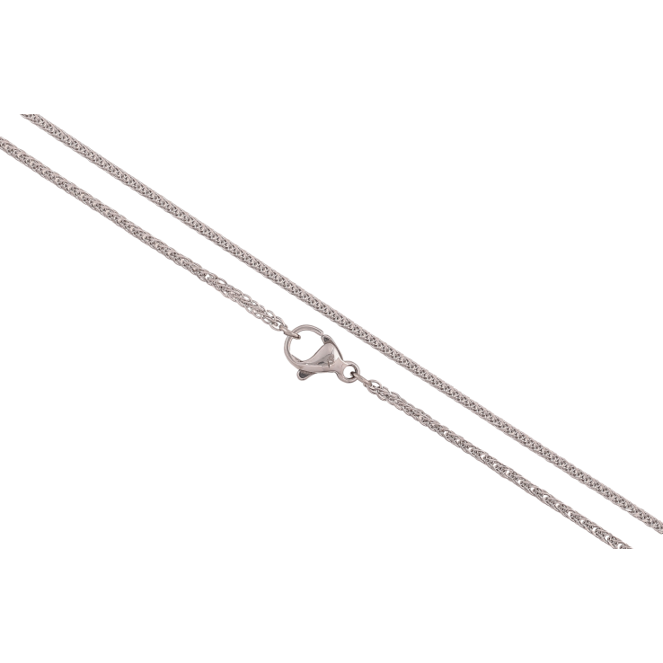 Ланцюжок Xuping ТТМ Stainless Steel колір Родій "Плетіння Фантазійне" довжина 60см х 1.5мм фото №4 Ланцюжок Xuping ТТМ Stainless Steel колір Родій "Плетіння Фантазійне" довжина 60см х 1.5мм фото №4