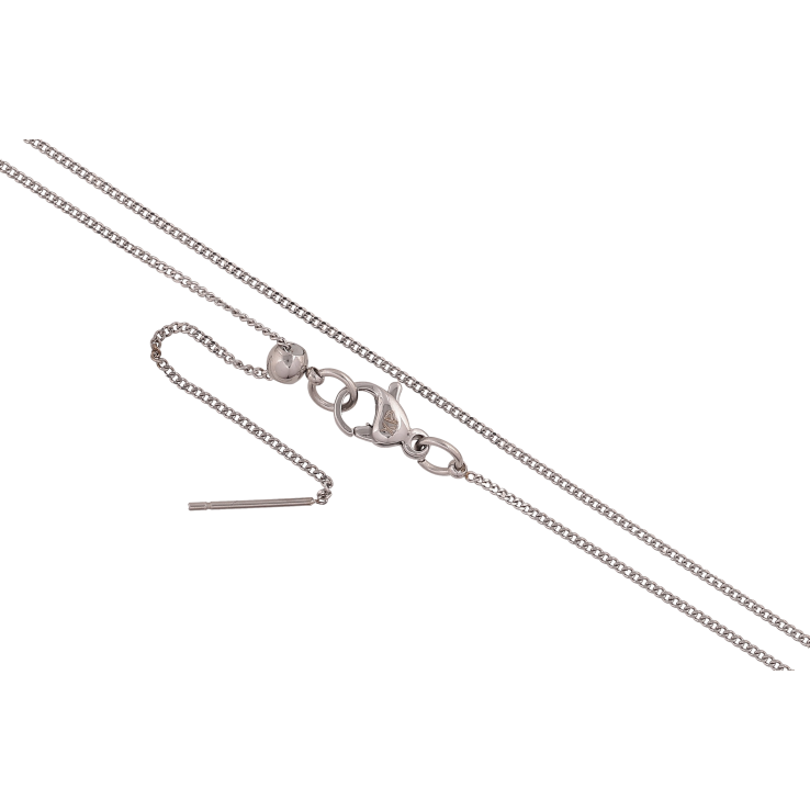 Ланцюжок Xuping ТТМ Stainless Steel колір Родій "Плетіння Панцирне" довжина регульована бігунком до 51см х 1мм фото №15 Ланцюжок Xuping ТТМ Stainless Steel колір Родій "Плетіння Панцирне" довжина регульована бігунком до 51см х 1мм фото №15