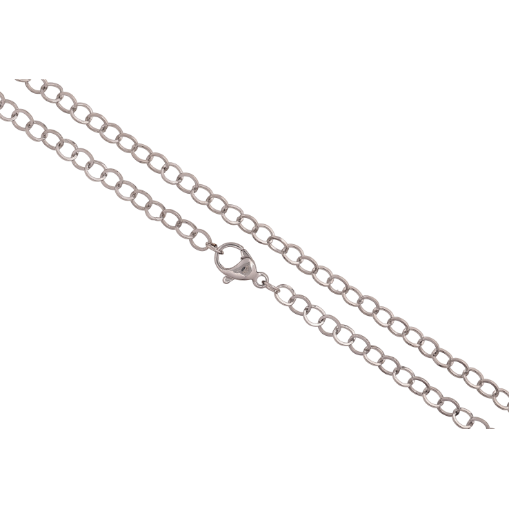 Ланцюжок Xuping ТТМ Stainless Steel колір Родій "Плетіння Ролло" довжина 45см х 4мм фото №13 Ланцюжок Xuping ТТМ Stainless Steel колір Родій "Плетіння Ролло" довжина 45см х 4мм фото №13