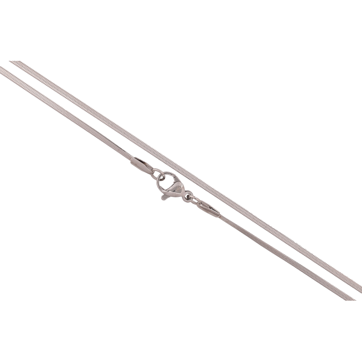 Цепочка Xuping ТТМ Stainless Steel цвет Родий "Плетение Снейк" длина 45см х 2мм фото №9
