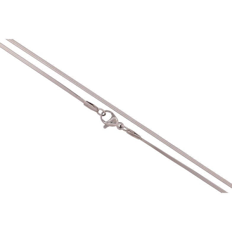 Ланцюжок Xuping ТТМ Stainless Steel колір Родій "Плетіння Снейк" довжина 45см х 2мм фото №1 Ланцюжок Xuping ТТМ Stainless Steel колір Родій "Плетіння Снейк" довжина 45см х 2мм фото №1