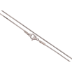Ланцюжок Xuping ТТМ Stainless Steel колір Родій "Плетіння Ювелірний шнур 6-ти гранний" довжина 45см х 1мм фото №2
