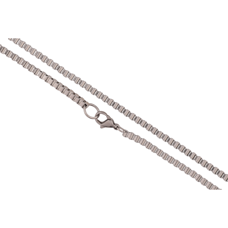 Цепочка Xuping ТТМ Stainless Steel цвет Родий "Плетение Венецианское" длина 56см х 3мм фото №17