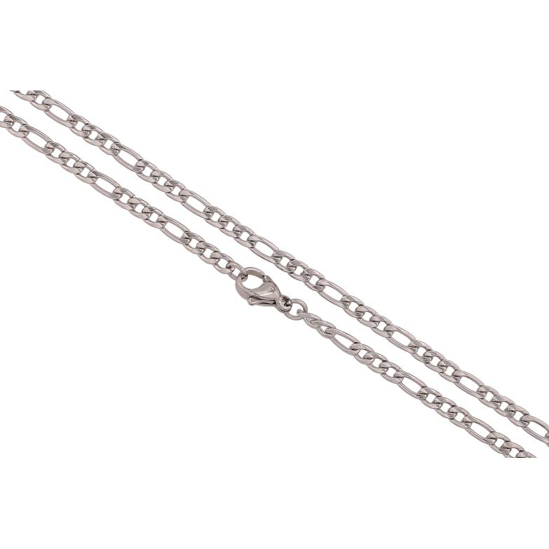 Ланцюжок Xuping ТТМ Stainless Steel колір Родій "Плетіння Фігаро" довжина 50см х 3мм фото №1 Ланцюжок Xuping ТТМ Stainless Steel колір Родій "Плетіння Фігаро" довжина 50см х 3мм фото №1