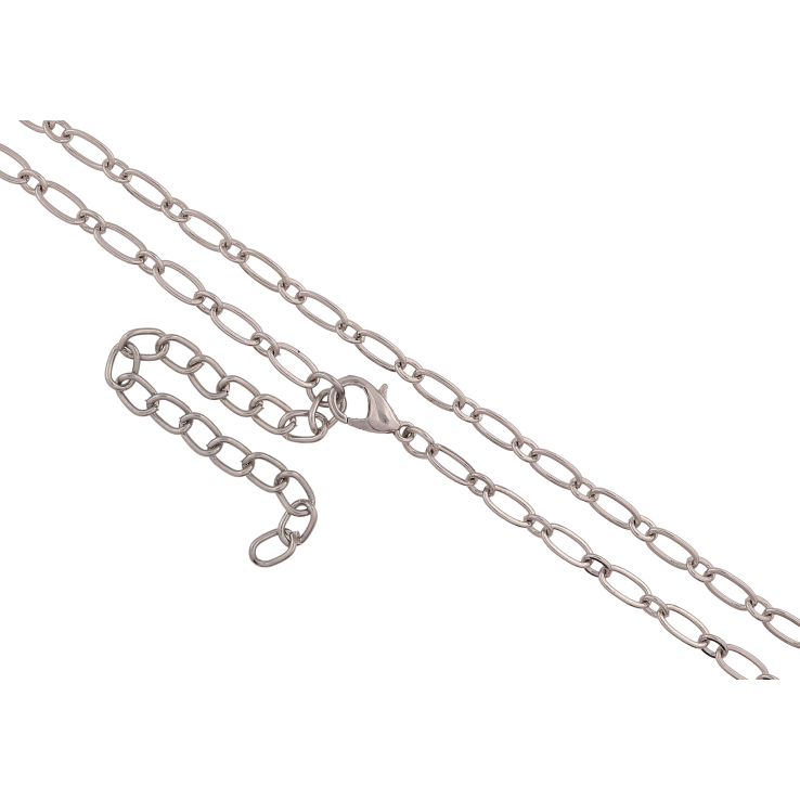 Цепочка Xuping ТТМ Stainless Steel цвет Родий "Плетение Фантазийное" длина 77-85см х 4мм фото №18