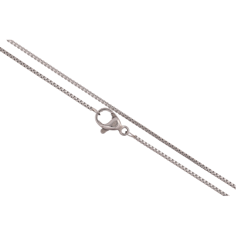 Цепочка Xuping ТТМ Stainless Steel цвет Родий "Плетение Панцирное" длина 45см х 1мм фото №1