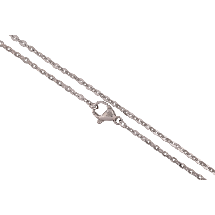 Ланцюжок Xuping ТТМ Stainless Steel колір Родій "Плетіння Якірне" довжина 45см х 2мм фото №9 Ланцюжок Xuping ТТМ Stainless Steel колір Родій "Плетіння Якірне" довжина 45см х 2мм фото №9