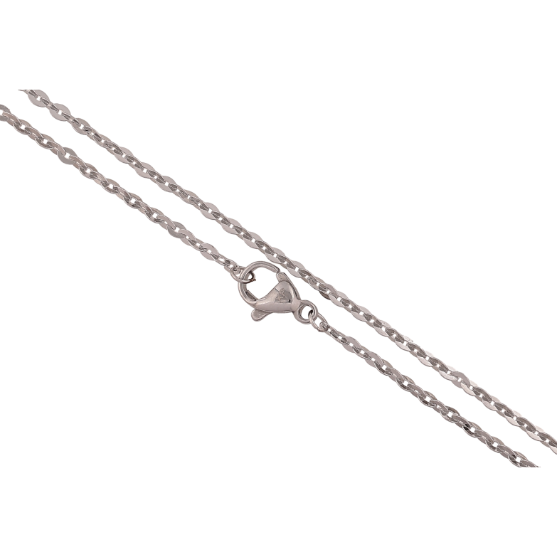 Цепочка Xuping ТТМ Stainless Steel цвет Родий "Плетение Якорное" длина 45см х 2мм фото №2