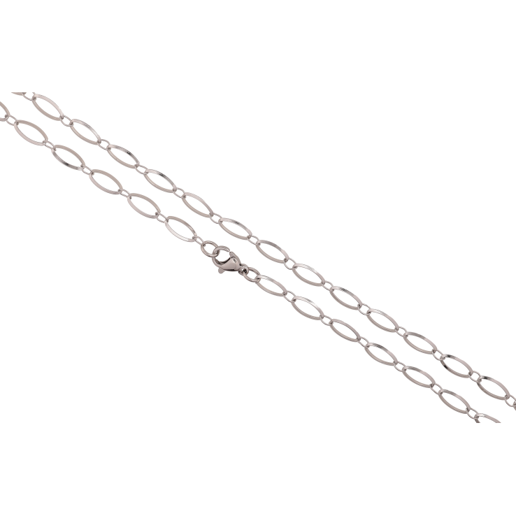 Ланцюжок Xuping ТТМ Stainless Steel колір Родій "Плетіння Фантазійне" довжина 45см х 5мм фото №25 Ланцюжок Xuping ТТМ Stainless Steel колір Родій "Плетіння Фантазійне" довжина 45см х 5мм фото №25