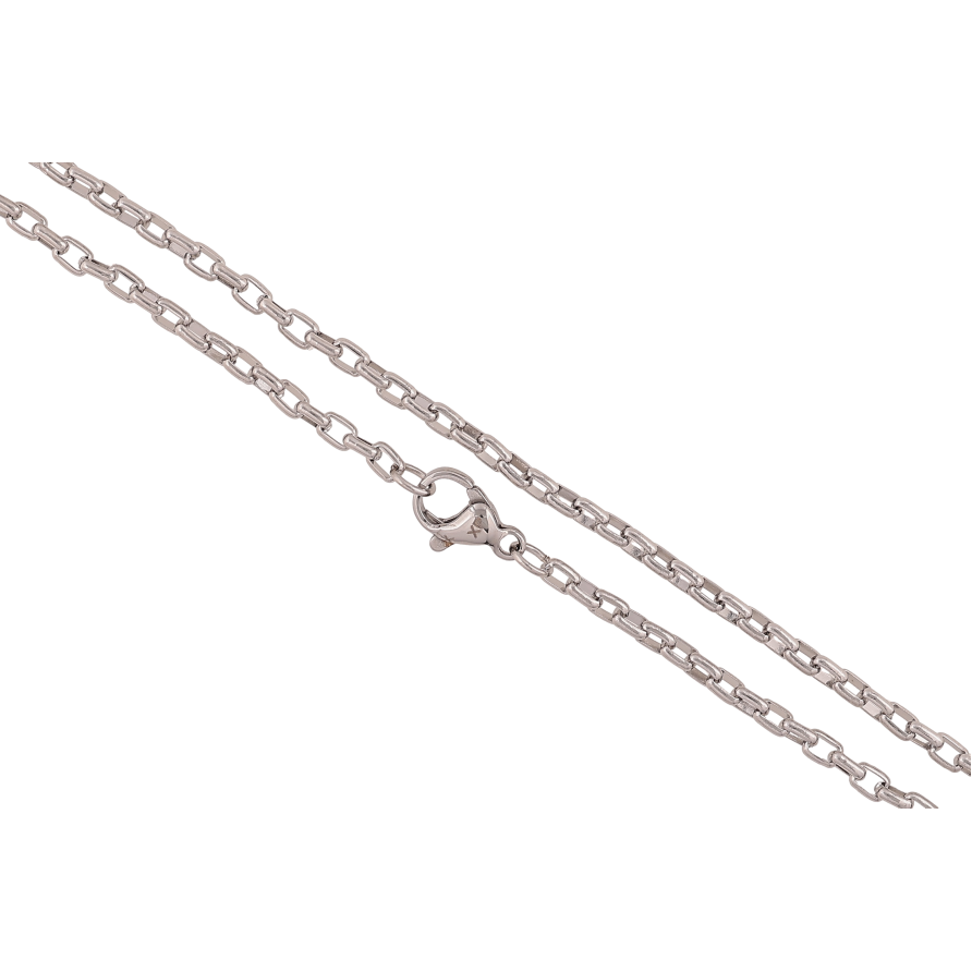 Ланцюжок Xuping ТТМ Stainless Steel колір Родій "Плетіння Якірне" довжина 50см х 2.5мм фото №1 Ланцюжок Xuping ТТМ Stainless Steel колір Родій "Плетіння Якірне" довжина 50см х 2.5мм фото №1