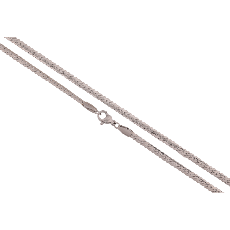 Ланцюжок Xuping ТТМ Stainless Steel колір Родій "Плетіння Париджина" довжина 50см х 3мм фото №20