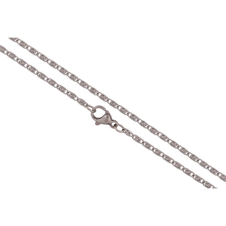 Ланцюжок Xuping ТТМ Stainless Steel колір Родій "Плетіння Равлик" довжина 45см х 2мм фото №25