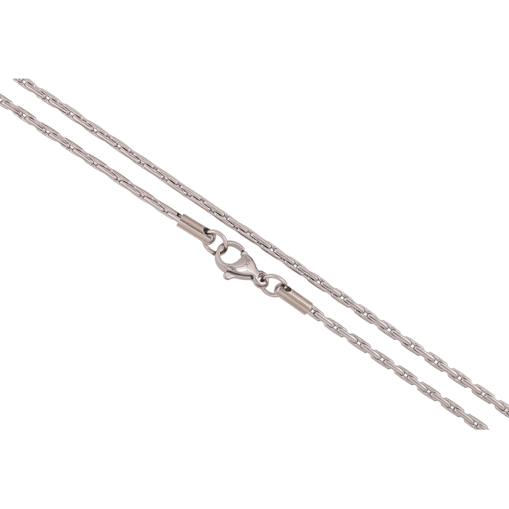 Ланцюжок Xuping ТТМ Stainless Steel колір Родій "Плетіння Якірне декоративне" довжина 50см х 2мм фото №16