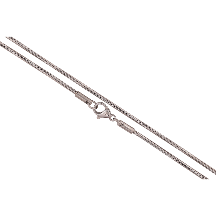 Ланцюжок Xuping ТТМ Stainless Steel колір Родій "Плетіння Ювелірний шнур" довжина 50см х 2мм фото №10