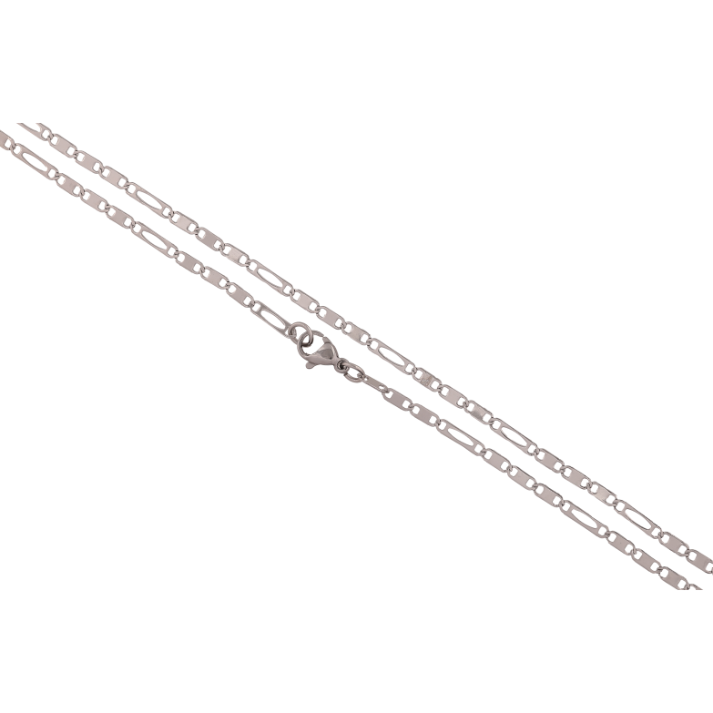 Цепочка Xuping ТТМ Stainless Steel цвет Родий "Плетение Фантазийное" длина 47см х 2.5мм фото №1 Цепочка Xuping ТТМ Stainless Steel цвет Родий "Плетение Фантазийное" длина 47см х 2.5мм фото №1