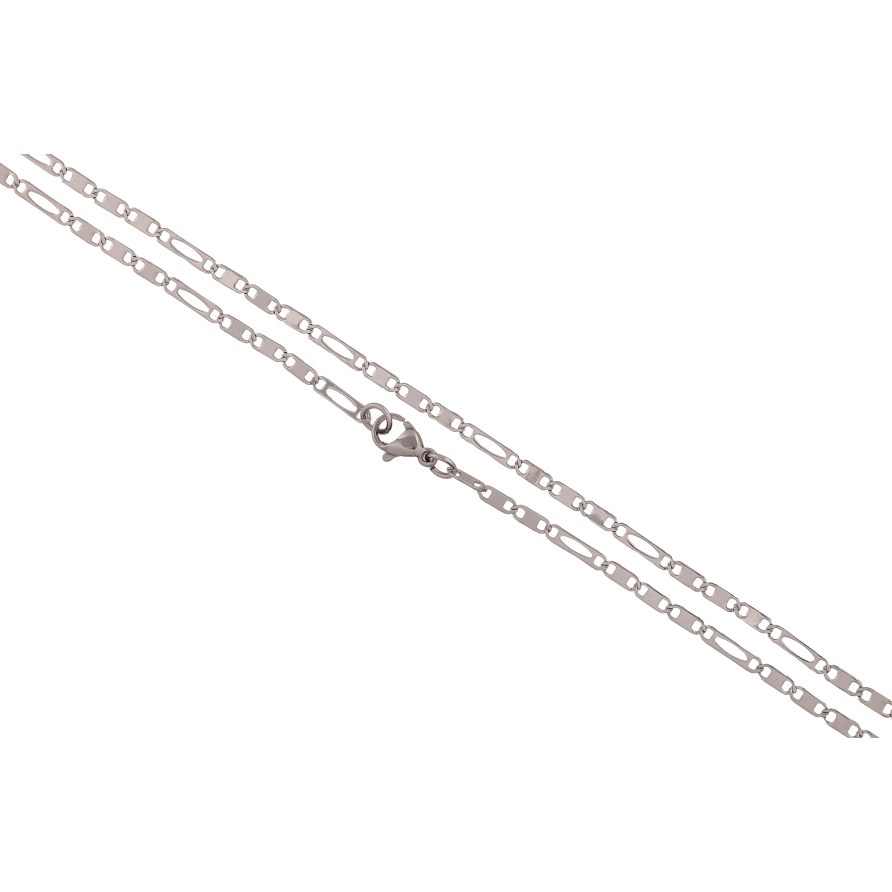 Цепочка Xuping ТТМ Stainless Steel цвет Родий "Плетение Фантазийное" длина 47см х 2.5мм фото №1 Цепочка Xuping ТТМ Stainless Steel цвет Родий "Плетение Фантазийное" длина 47см х 2.5мм фото №1
