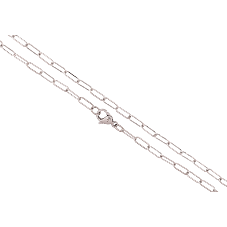 Ланцюжок Xuping ТТМ Stainless Steel колір Родій "Плетіння Якірне" довжина 45см х 2мм фото №4