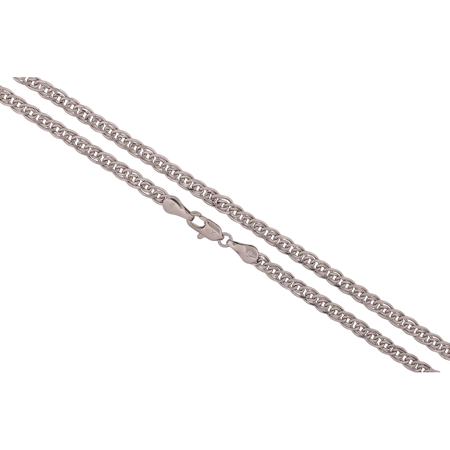 Ланцюжок Xuping колір Родій "Плетіння Нонна" довжина 45см х 4мм фото №1