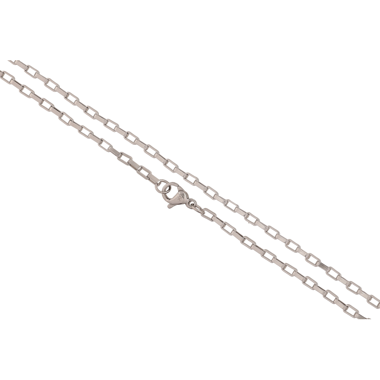 Ланцюжок Xuping ТТМ Stainless Steel колір Родій "Плетіння Якірне" довжина 45см х 2мм фото №3 Ланцюжок Xuping ТТМ Stainless Steel колір Родій "Плетіння Якірне" довжина 45см х 2мм фото №3