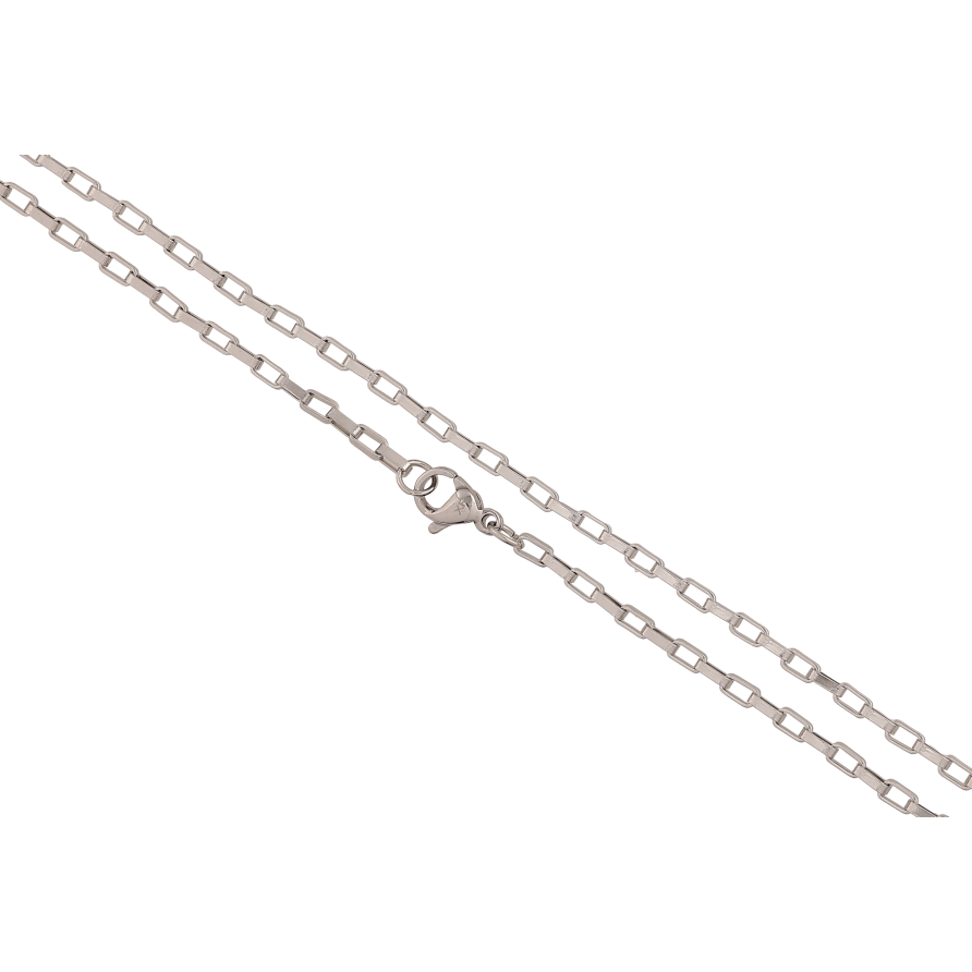 Цепочка Xuping ТТМ Stainless Steel цвет Родий "Плетение Якорное" длина 45см х 2мм фото №1