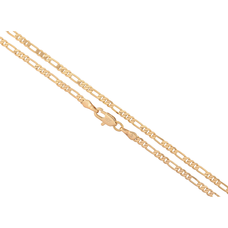 Цепочка Xuping цвет Позолота 14K "Плетение Фигаро" длинна 50см х 3мм фото №1