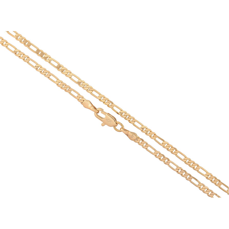 Цепочка Xuping цвет Позолота 14K "Плетение Фигаро" длинна 50см х 3мм фото №1