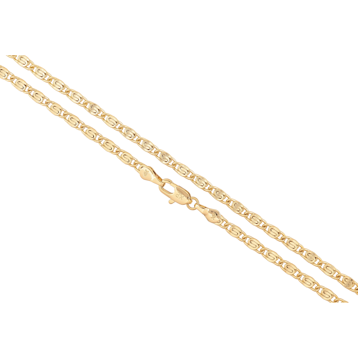 Ланцюжок Xuping колір Позолота 14K "Плетіння Равлик" довжина 45см х 3мм фото №17