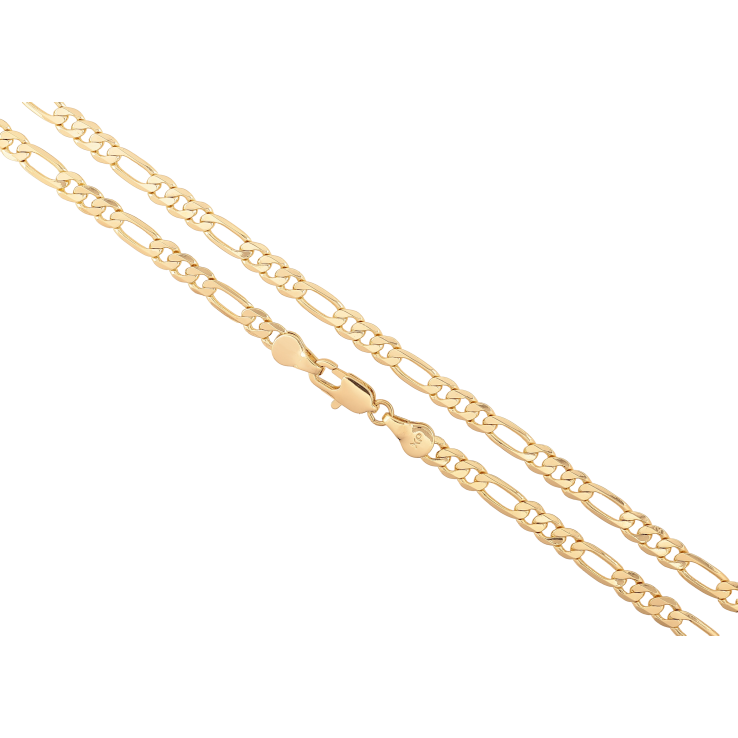 Ланцюжок Xuping колір Позолота 14K "Плетіння Фігаро" довжина 50см х 4мм фото №19