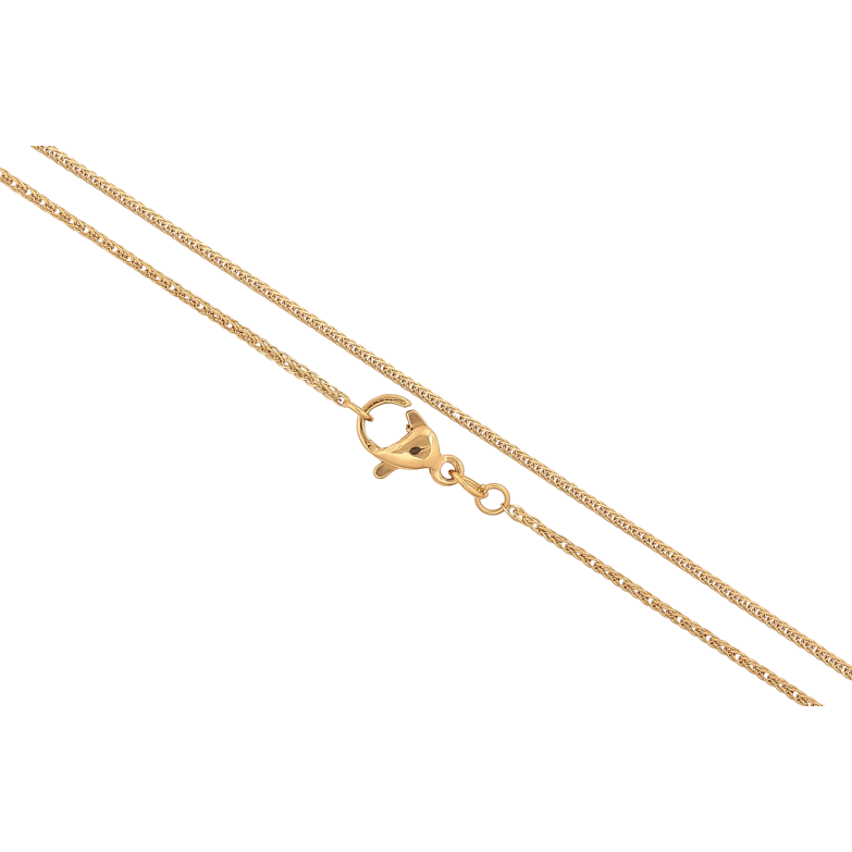 Ланцюжок Xuping колір Позолота 14K "Плетіння Кордове" довжина 45см х 1мм фото №3