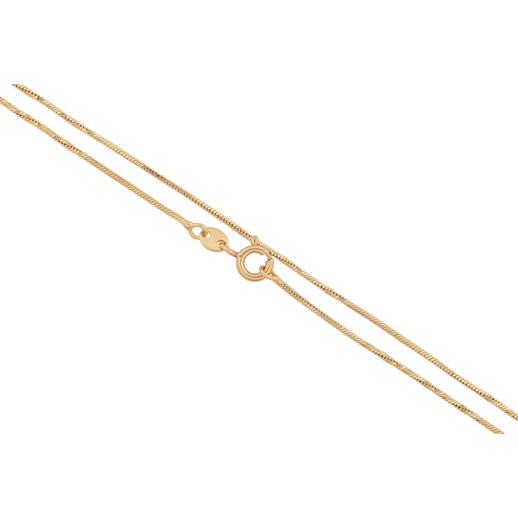 Цепочка Xuping цвет Позолота 14K "Плетение Ювелирный шнур" длинна 50см х 1мм фото №3