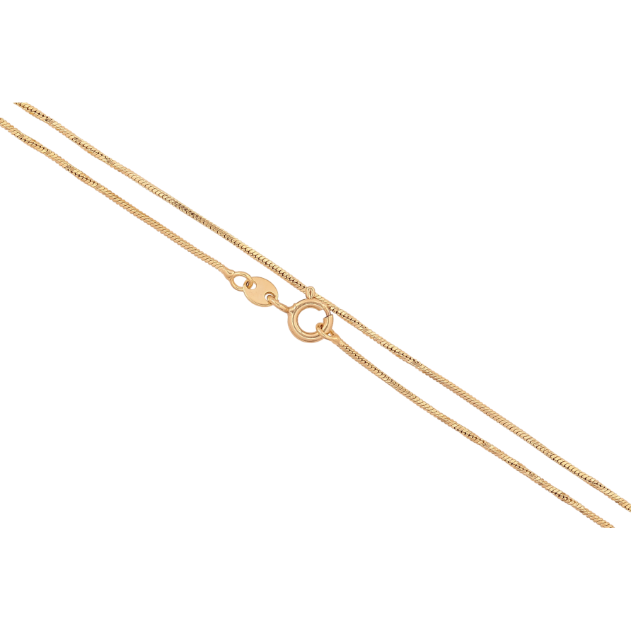 Цепочка Xuping цвет Позолота 14K "Плетение Ювелирный шнур" длинна 50см х 1мм фото №1