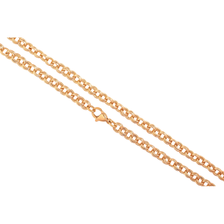 Ланцюжок Xuping колір Позолота 18K "Плетіння Бісмарк" довжина 50см х 5мм фото №1 Ланцюжок Xuping колір Позолота 18K "Плетіння Бісмарк" довжина 50см х 5мм фото №1