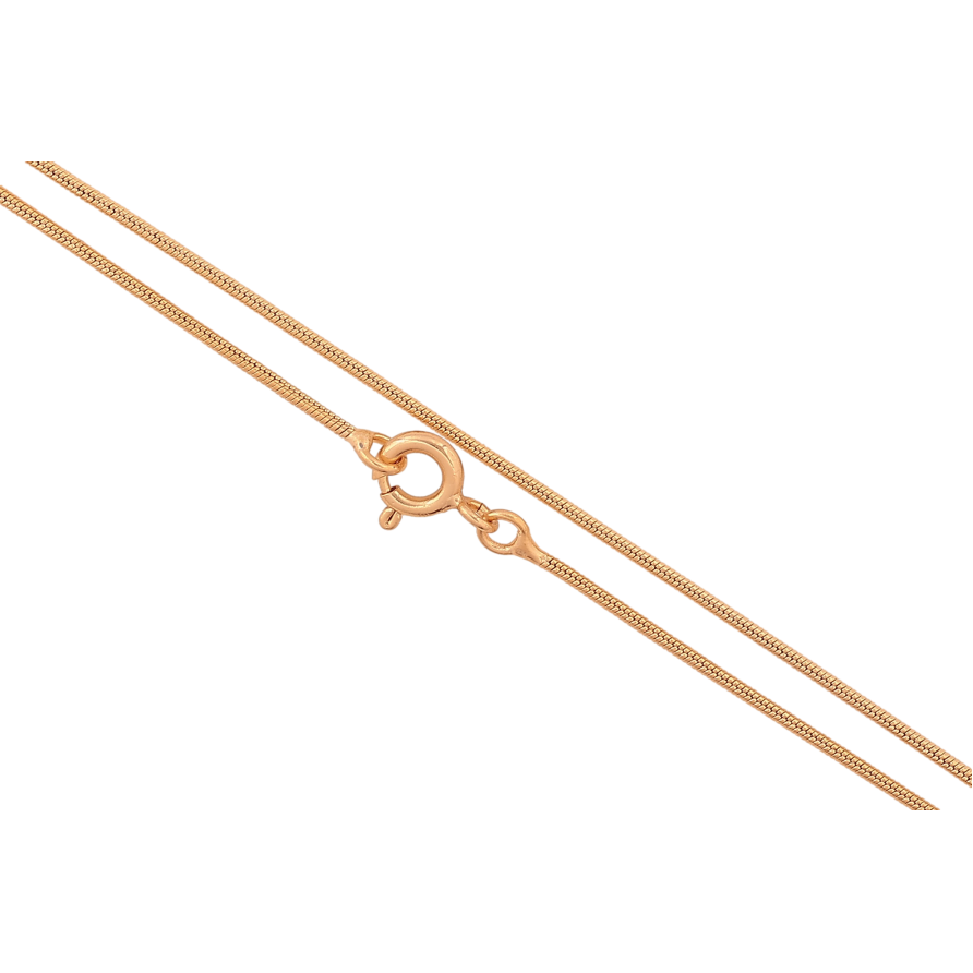 Ланцюжок Xuping колір Позолота 18K "Плетіння Ювелірний шнур" довжина 60см х 1мм фото №1