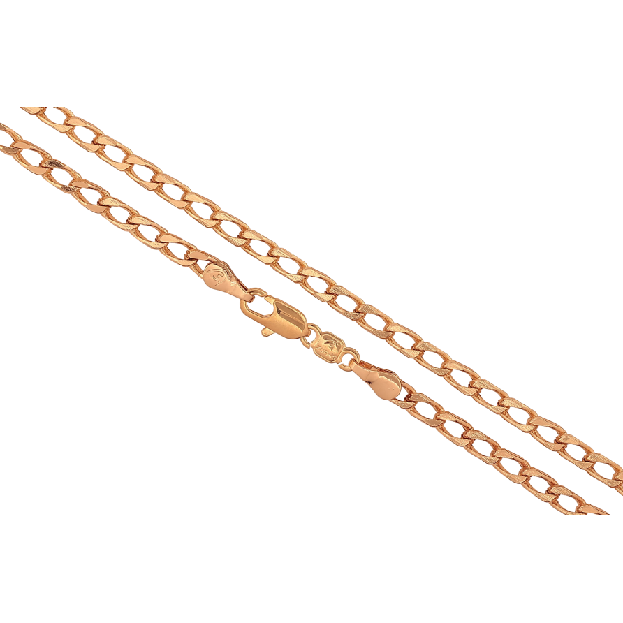 Ланцюжок Xuping колір Позолота 18K "Плетіння Панцирне" довжина 49см х 3.5мм фото №1