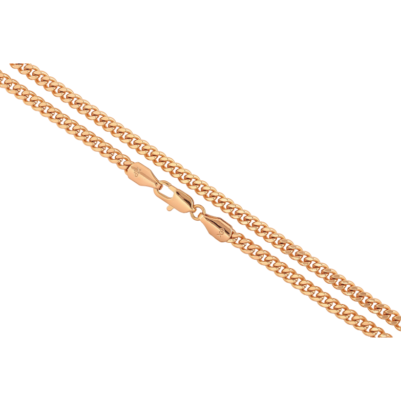 Цепочка Xuping цвет Позолота 18K "Плетение Панцирное" длинна 50см х 4мм фото №1