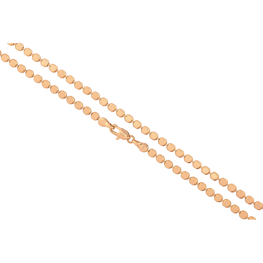 Ланцюжок Xuping колір Позолота 18K "Плетіння Перлина" довжина 50см х 3мм фото №1 Ланцюжок Xuping колір Позолота 18K "Плетіння Перлина" довжина 50см х 3мм фото №1