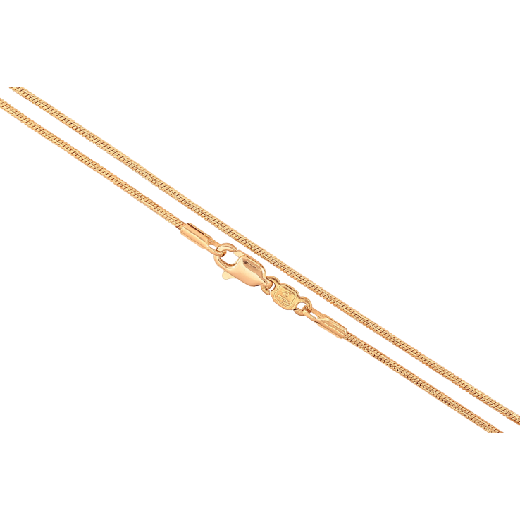 Ланцюжок Xuping колір Позолота 18K "Плетіння Ювелірний шнур" довжина 50см х 1мм фото №25