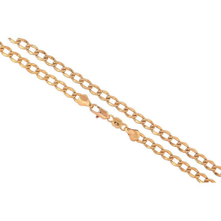 Цепочка Xuping цвет Позолота 18K "Плетение Панцирное с узором" длинна 52см х 5мм фото №12