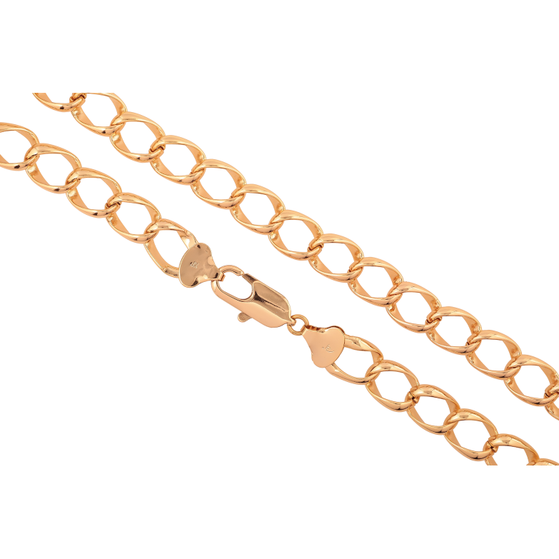 Цепочка Xuping цвет Позолота 18K "Плетение Панцирное" длинна 52см х 12мм фото №1