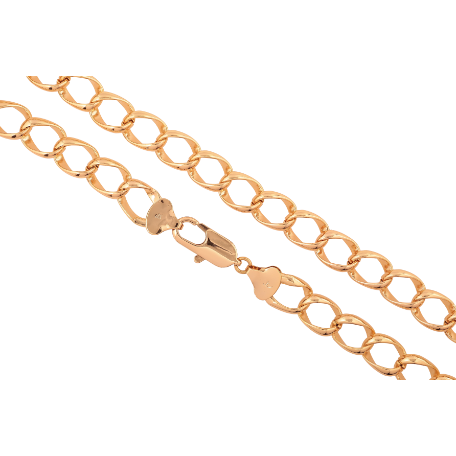 Цепочка Xuping цвет Позолота 18K "Плетение Панцирное" длинна 52см х 12мм фото №1