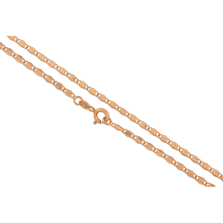 Цепочка Xuping цвет Позолота 18K "Плетение Морская цепь с узором" длинна 49см х 2.5мм фото №1