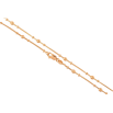 Ланцюжок Xuping колір Позолота 18K "Плетіння Ювелірний шнур з намистинами" довжина 46см х 1мм фото №2 Ланцюжок Xuping колір Позолота 18K "Плетіння Ювелірний шнур з намистинами" довжина 46см х 1мм фото №2
