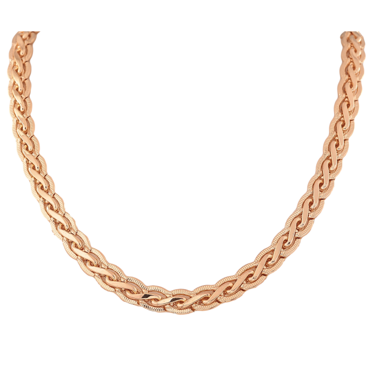 Ланцюжок Xuping колір Позолота 18K "Плетіння Кельтське" довжина 62см х 8мм фото №11 Ланцюжок Xuping колір Позолота 18K "Плетіння Кельтське" довжина 62см х 8мм фото №11